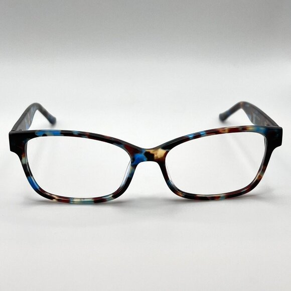 Chelsea Morgan CM 202111 Eyeglass Frames Full Rim Brown Blue Tortoise 53-16-135